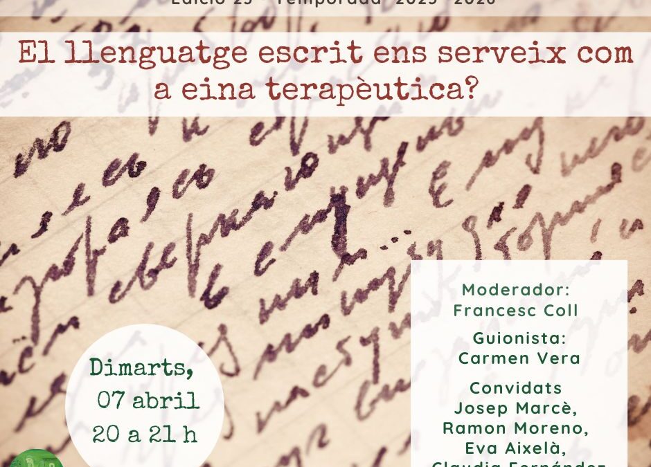El llenguatge escrit ens serveix com a eina terapèutica?