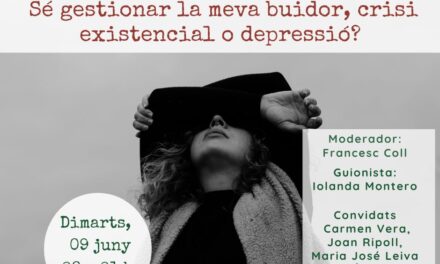 Sé gestionar la meva buidor, crisi existencial o depressió?